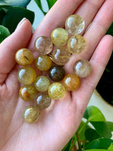 Load image into Gallery viewer, Mini Golden Rutile Quartz Sphere