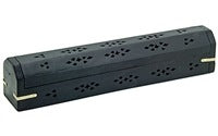 Load image into Gallery viewer, Carved Wooden Box Incense Burner