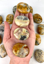 Load image into Gallery viewer, Crazy Lace Agate Palm Stone