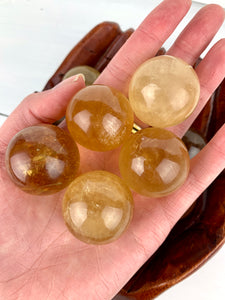 Small Honey Calcite Sphere