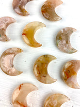 Load image into Gallery viewer, Flower Agate Mini Pocket Sized Moon