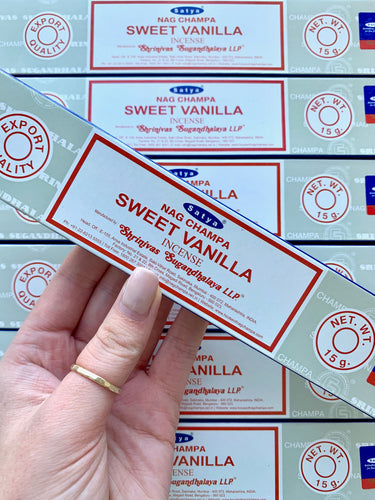 Satya Sweet Vanilla Incense - 15 Gram Pack