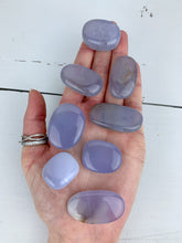 Load image into Gallery viewer, Blue Chalcedony Tumbled Stone