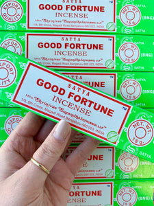 Satya Good Fortune Incense - 15 Gram Pack