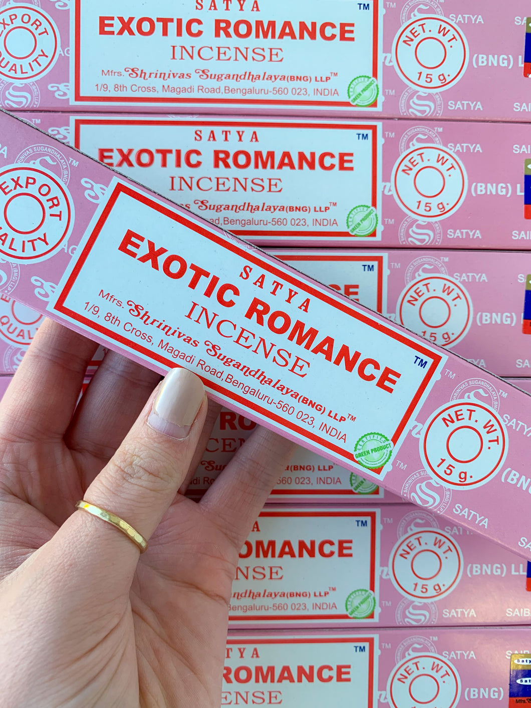 Satya Exotic Romance Incense - 15 Gram Pack